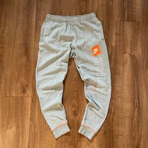 Y2K Nike Slogan Cuffed Grey Joggers